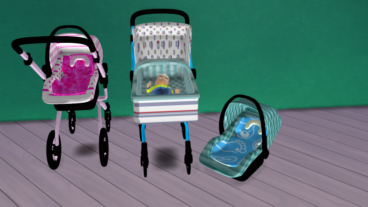 the sims resource baby stroller